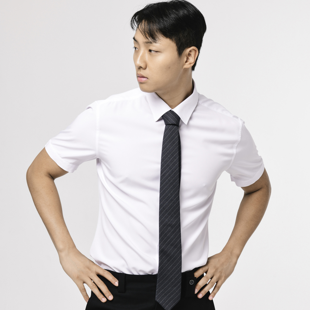 엘엑스티 여름 시원한 반팔 구김없는 반슬림 냉감 와이셔츠 4color