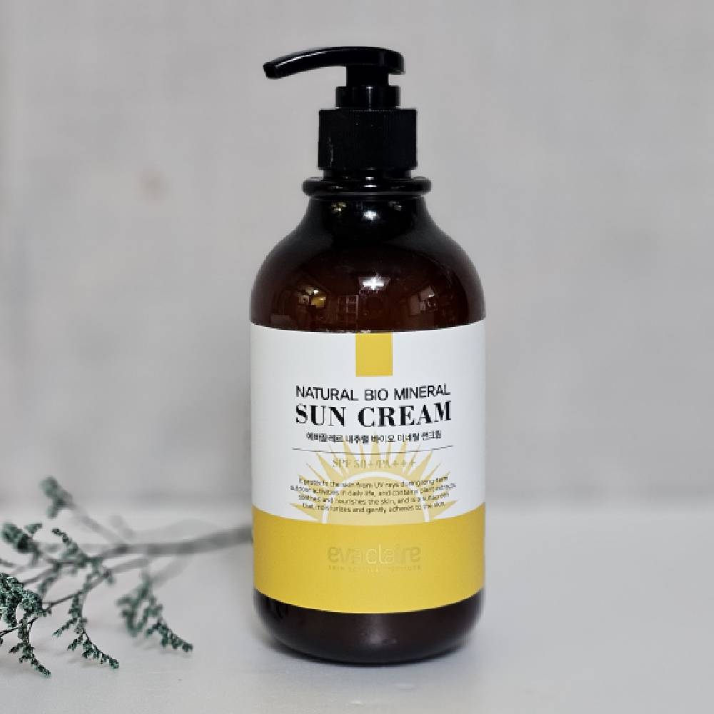 에바끌레르 자외선 기능성화장품 내추럴 바이오 미네랄 썬크림 SPF50+(500ml ) - 상세 이미지 3