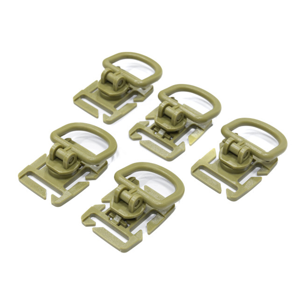 N.I.P 몰리시스템 D링 클립 5P 세트 / 버클 회전형
