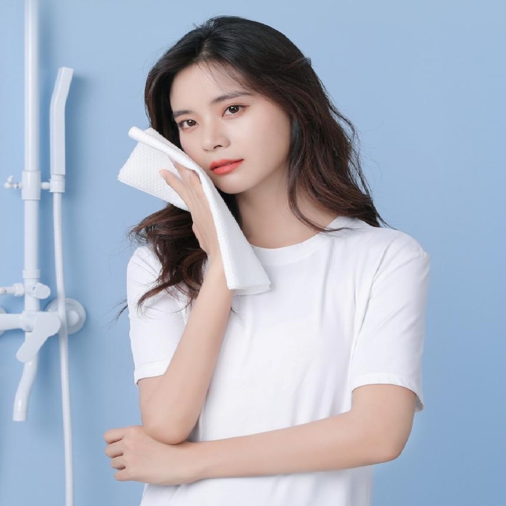 일회용 여행용 호텔 수건 샤워타올 페이스타올 5매 개별포장 - 상품 이미지
