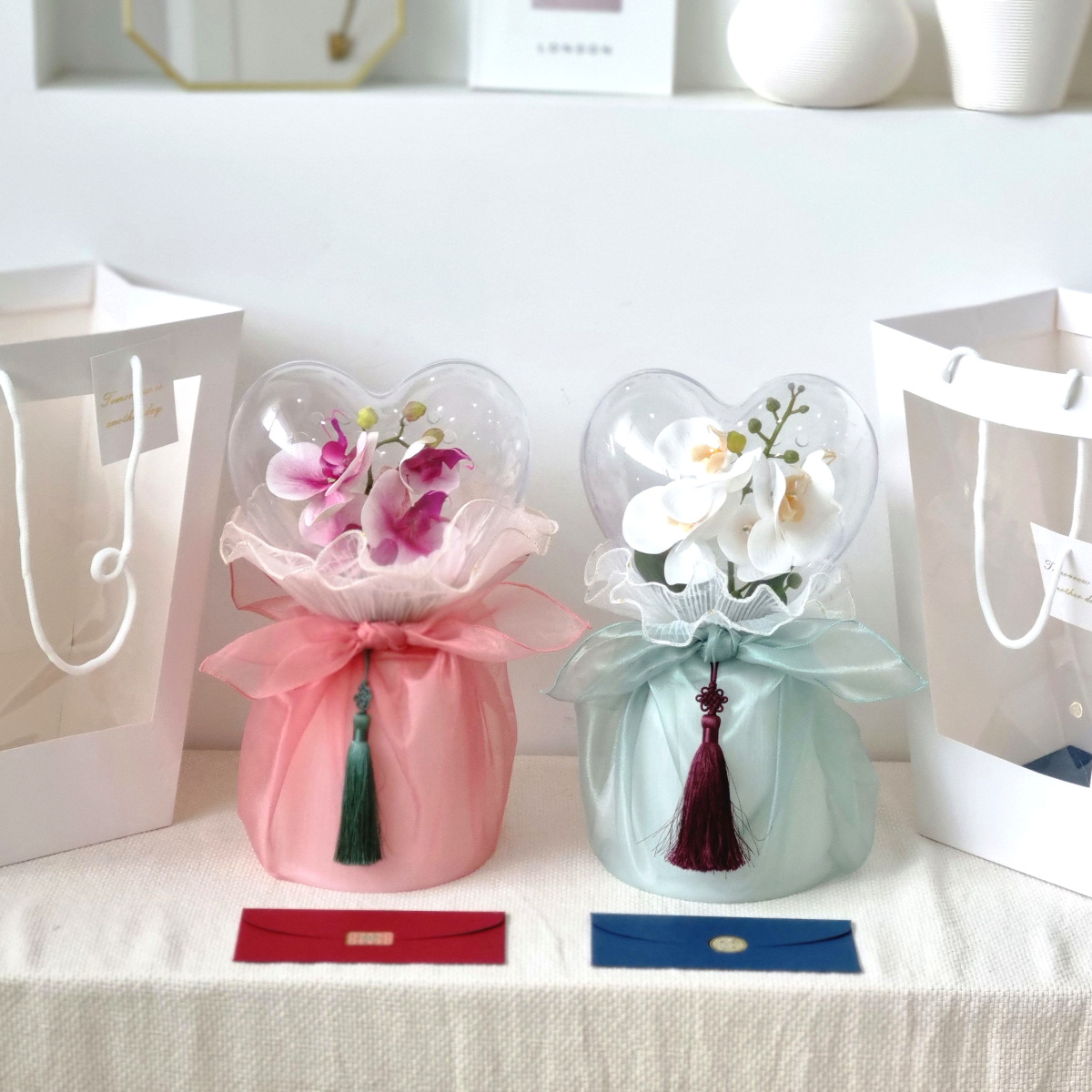 개업화분 승진축하 고급 호접란 보자기난 환갑선물