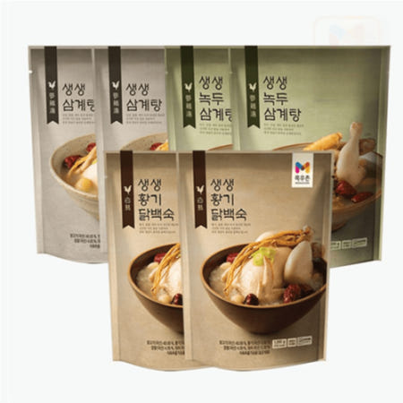 목우촌 생생 삼계탕 냉장세트 (총6봉) 삼계탕 간편식 영양식 몸보신 선물 밀키트