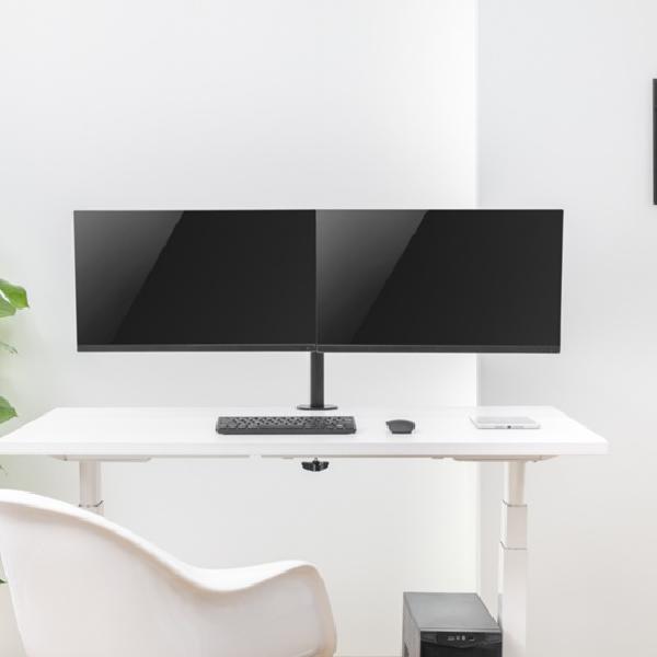 좌우 듀얼 주식 모니터 보조 모니터 거치대 높은 모니터 암