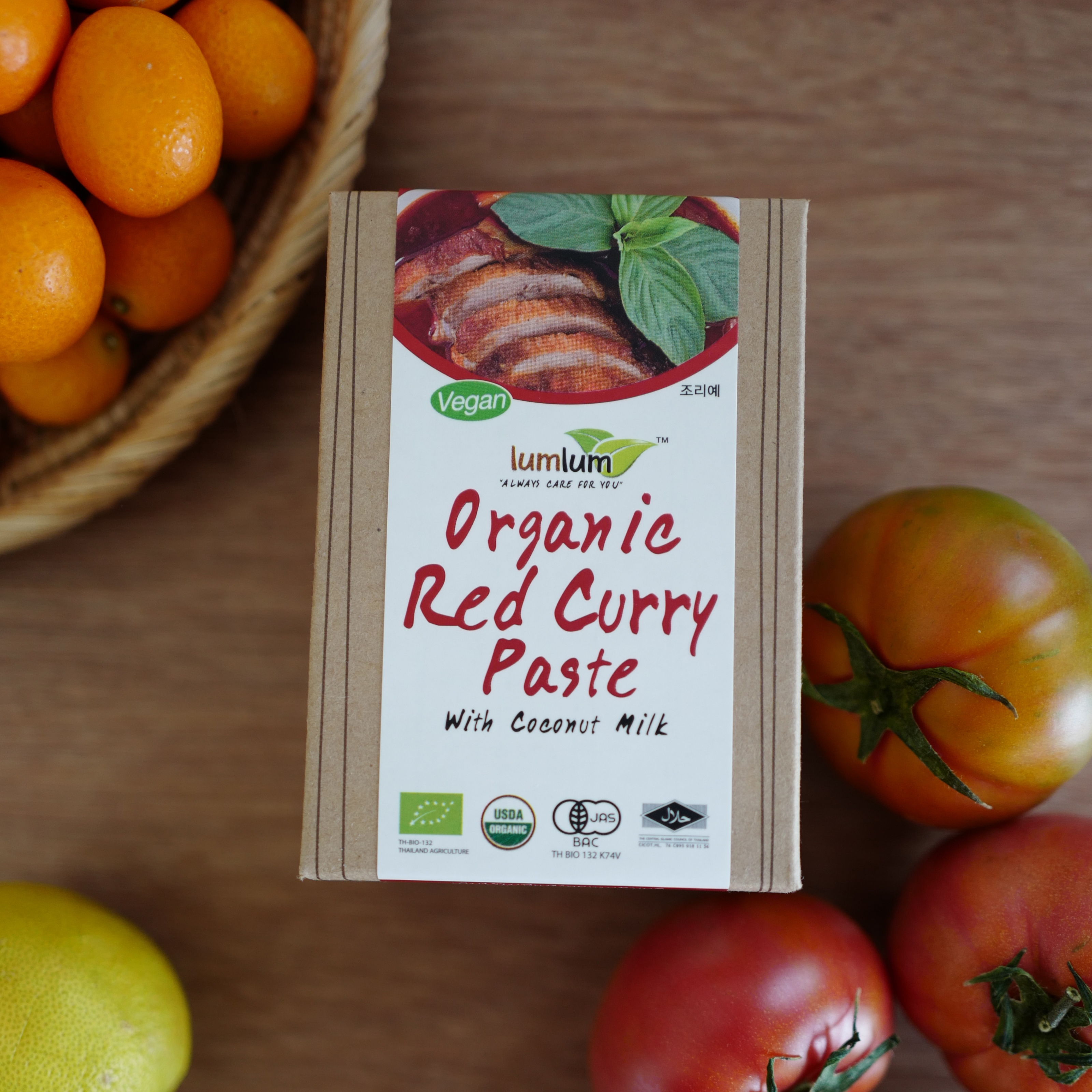 럼럼 유기농 레드커리 페이스트 104g+코코넛 밀크 [세트] 태국 소스 - 상품 이미지