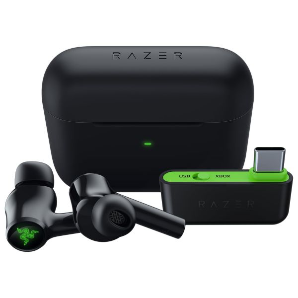 Razer 레이저 해머헤드 초고속 무선 멀티 플랫폼 게이밍 이어버드 XS Xbox One PC 모바일 대 ANC 노이즈 캔슬링 마이크 블루투스 5 2... 