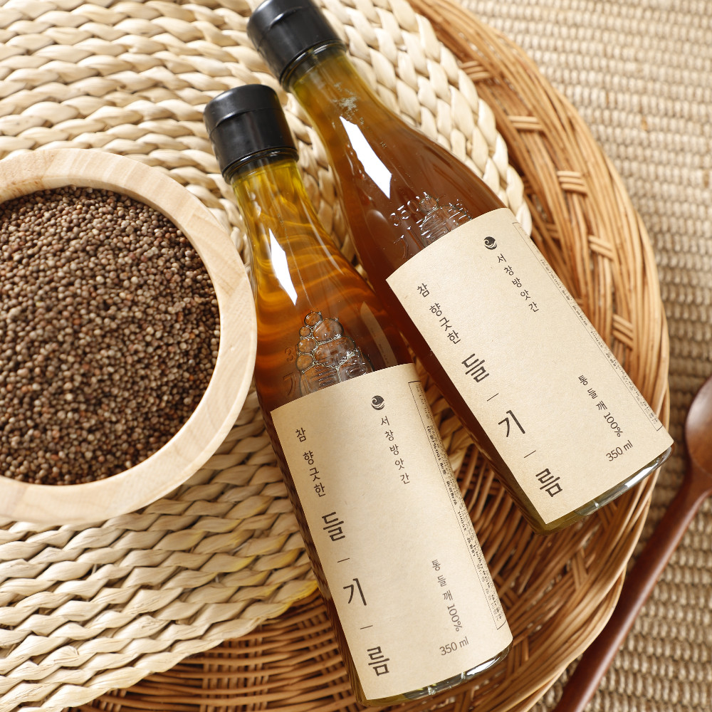 서창방앗간 저온압착 들기름 100% 통들깨 가정용 업소용 350ml