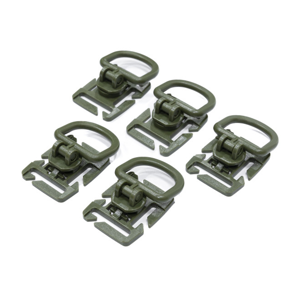N.I.P 몰리시스템 D링 클립 5P 세트 / 버클 회전형