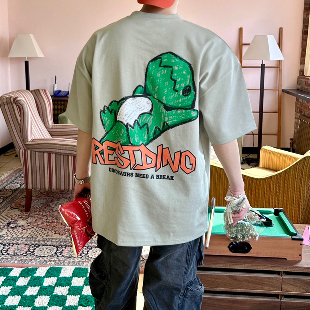 공룡반팔티 분또반팔 쿨티셔츠 - 상세 이미지 2