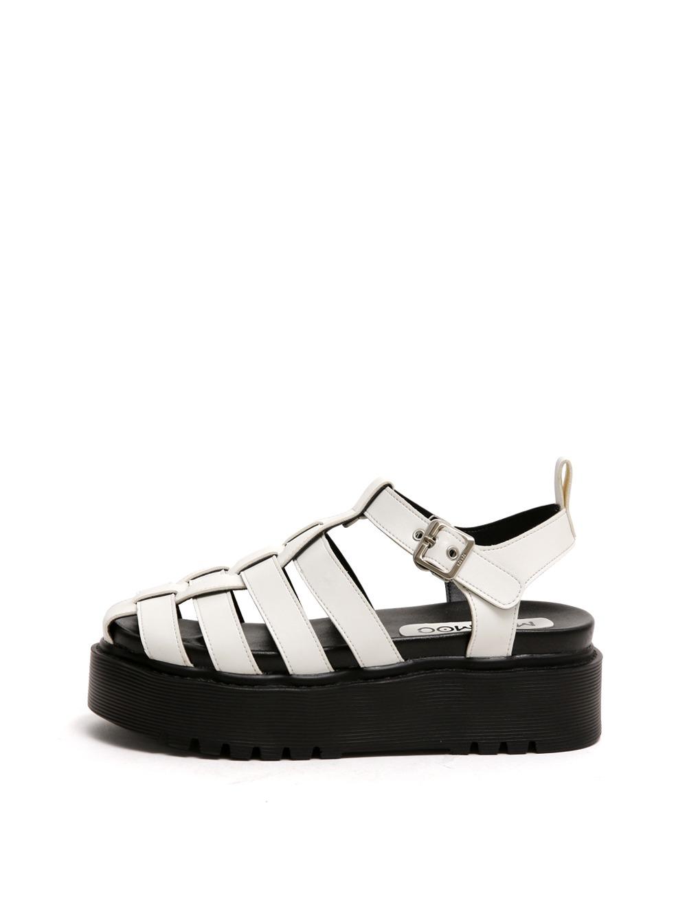[마크모크]Arista 3Color 쿠셔닝 스트랩 피셔맨 샌들 6Cm : MACMOC