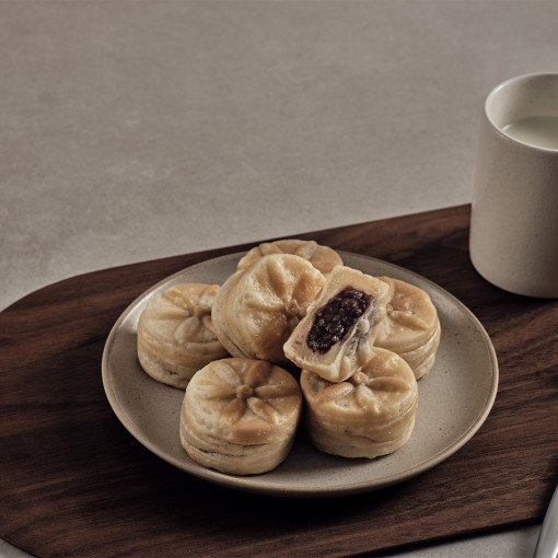델리 한입 국화빵 750g 팥 슈크림 풀빵 옛날간식 이미지 8