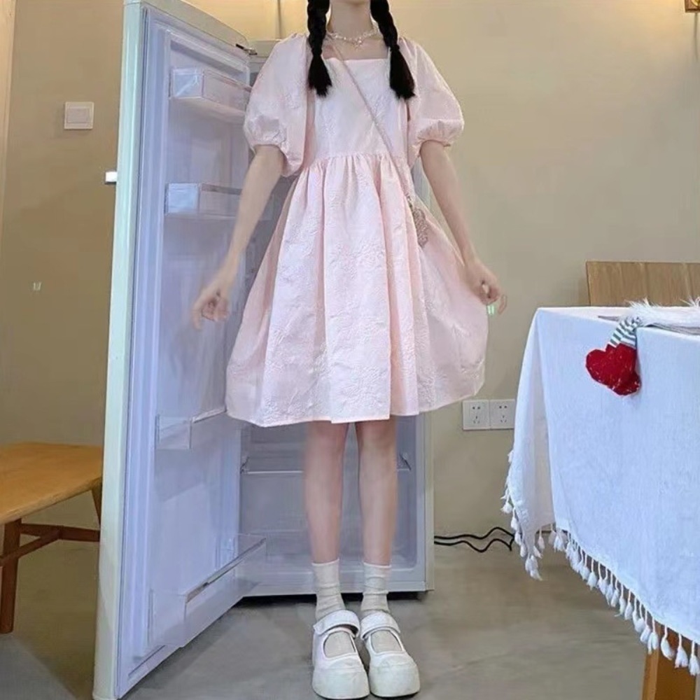 놀라운토요일 태연원피스 러블리 프렌치 옷 패션 의상 멱살 한번 잡힙시다 김하늘 - 상세 이미지 4