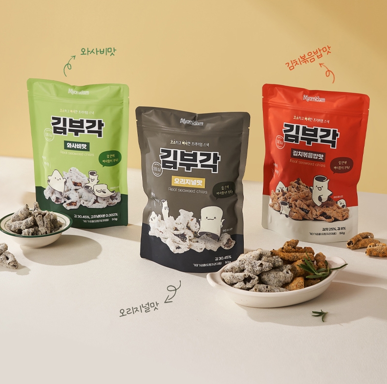 묘미담 찹쌀 김부각 50g 와사비맛 - 상세 이미지 2