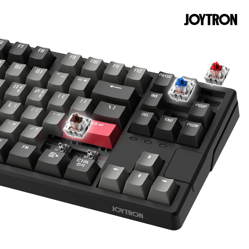 조이트론 게이밍키보드 MK87 텐키리스 커스텀 가스켓마운트 키보드 이미지 8