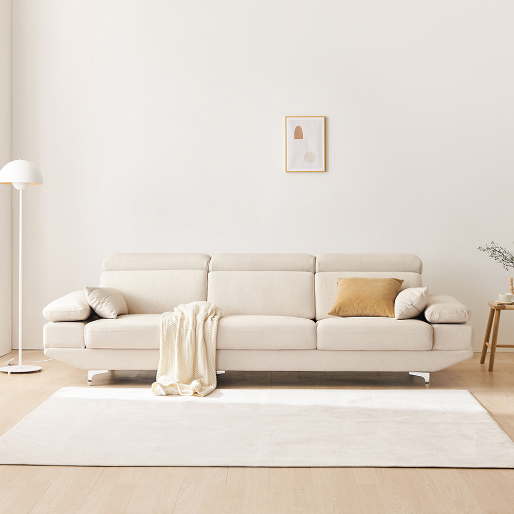 동서가구 마티아 4인 아쿠아텍스 발수 패브릭 소파 스툴 DF921885