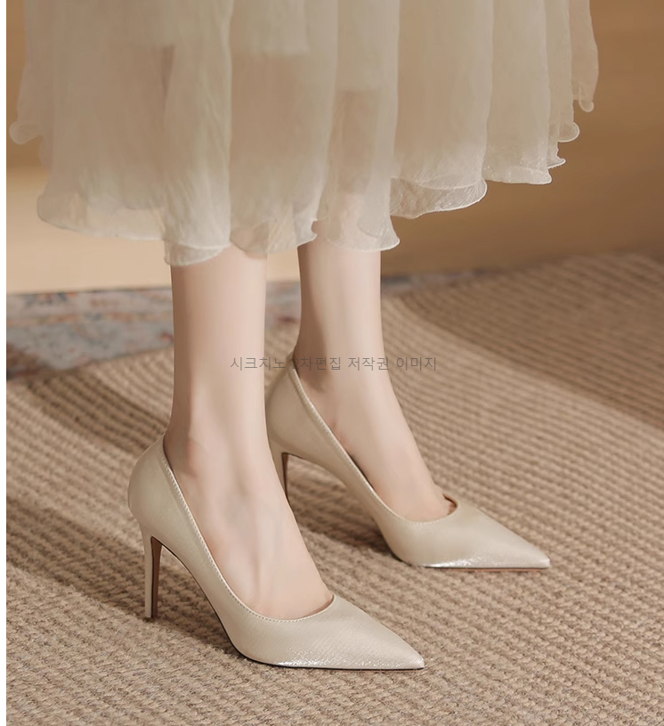에들리 6cm 9cm 새틴 스틸레토 펌프스 힐 3color 상세 이미지 15