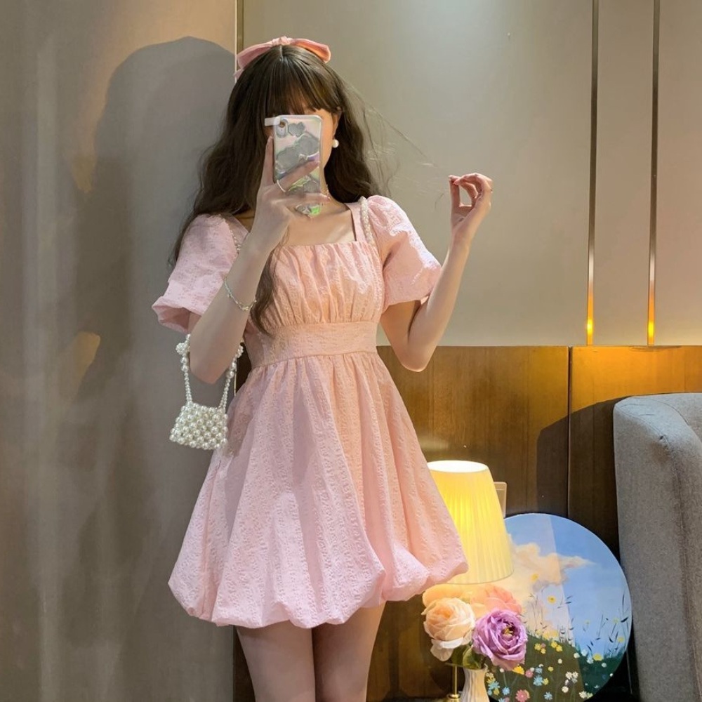 놀라운토요일 태연원피스 퍼프 공주풍 옷 패션 의상 선재 업고 튀어 서혜원 - 상세 이미지 3