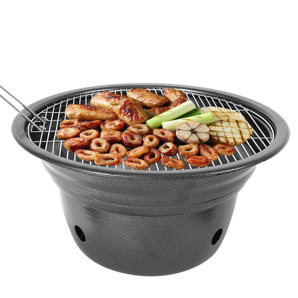 꾸버스 로스터 바베큐그릴 식당 업소용 야외 캠핑 화로대 숯불 직화 BBQ 원형 막창 그릴