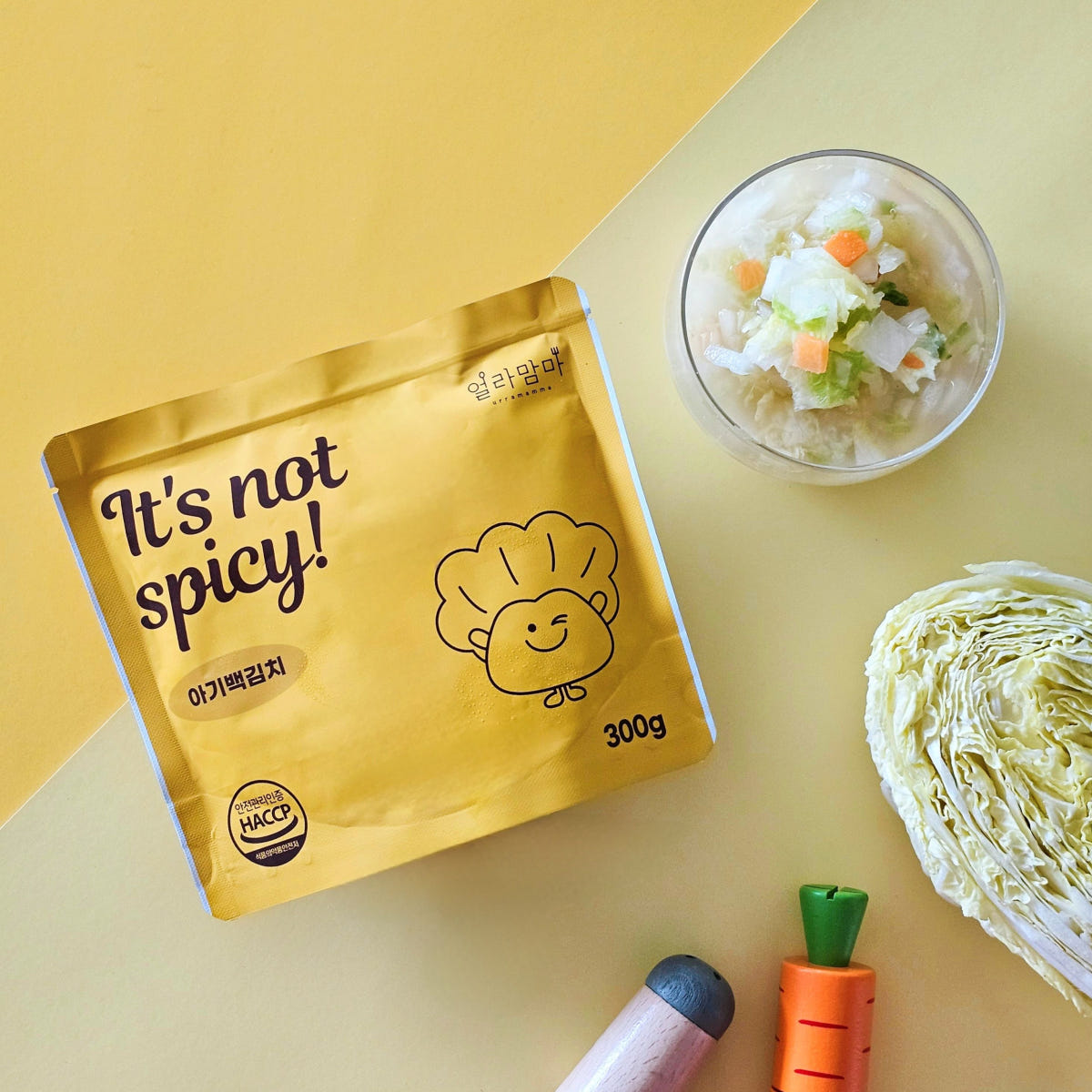 얼라맘마 얼라맘마 아기김치 - It's not spicy 백김치 1단계