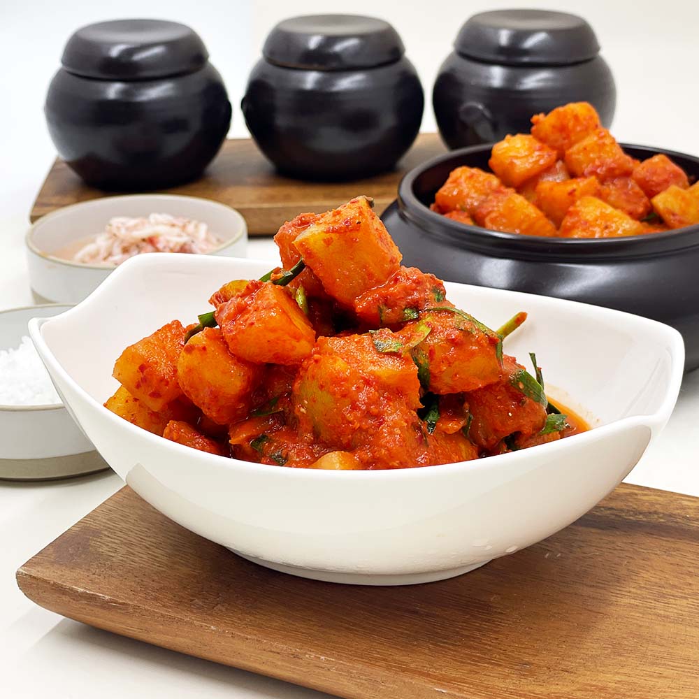 HACCP 전통식품 100%국내산 깍두기 1kg 2kg - 상품 이미지