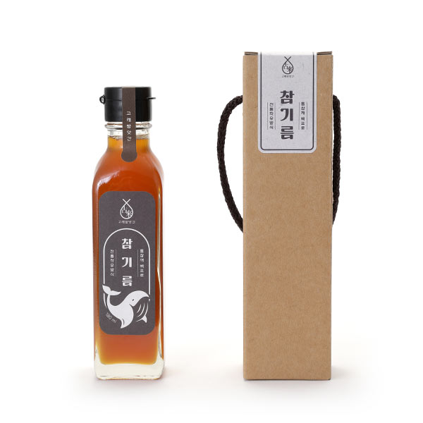 저온압착 고소한 국산 참기름 180ml 선물포장