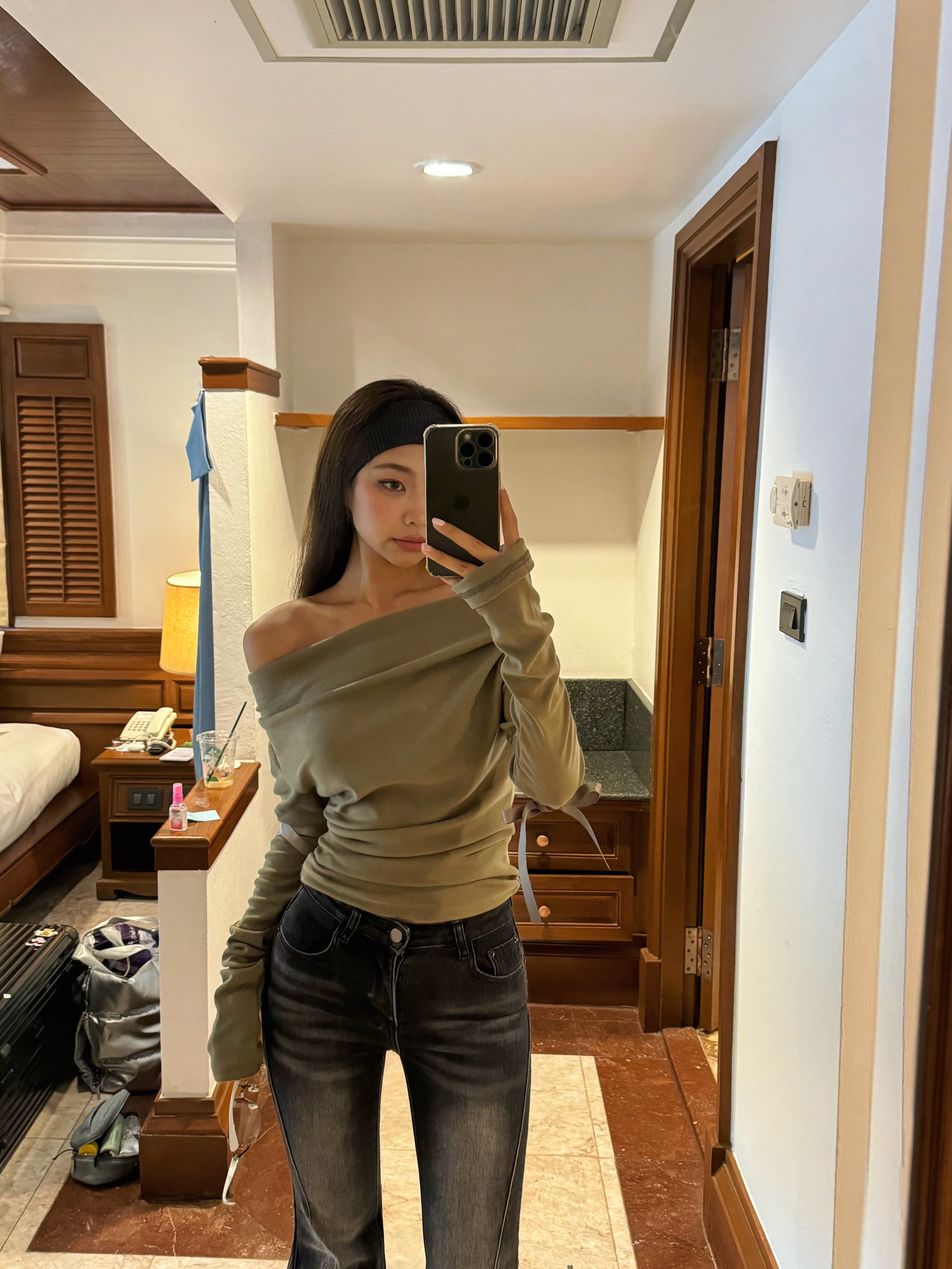 [당일출고/묶음할인] 골지 와이드 헤어밴드 (y2k 원마일웨어 트레이닝룩 여름 바캉스 휴양지룩) 상세 이미지 25