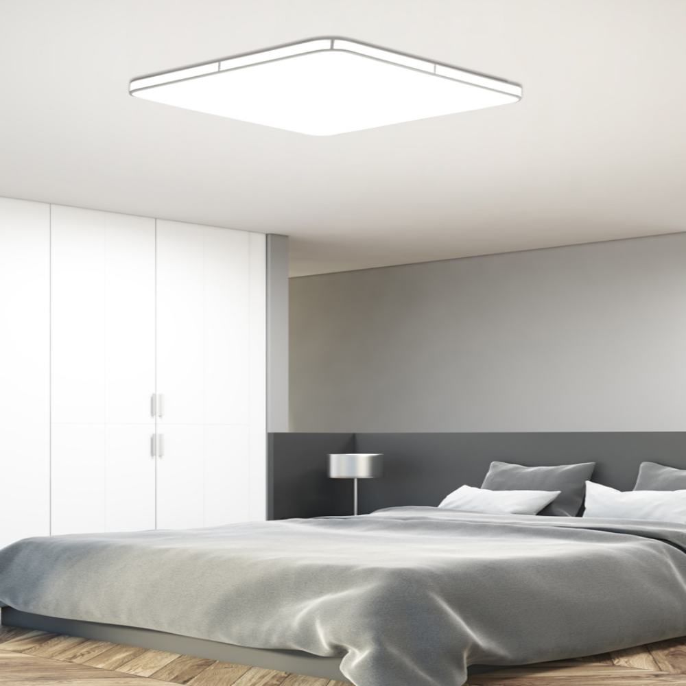 무료+당일발송/KC인증 바리솔 방등 국산 LED 사각 안방등 전등 50W, 주광색 - 상세 이미지 4