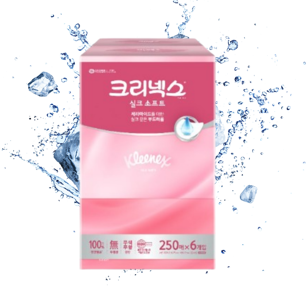 유한킴벌리 크리넥스 실크소프트 미용티슈 250매 6입