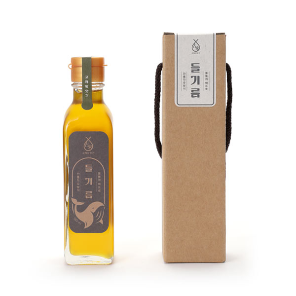 저온압착 국산 생들기름 180ml 선물포장