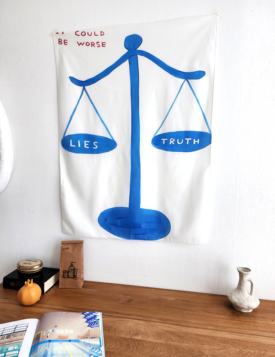 블랑쉬 천칭 패브릭 포스터 벽걸이 벽장식 바란스 73x98