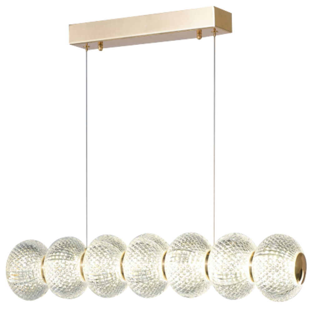 무료+당일발송/KC인증 6인용식탁등 LED 40W 펜던트 부엌 주방 식탁등 골드 - 상세 이미지 5