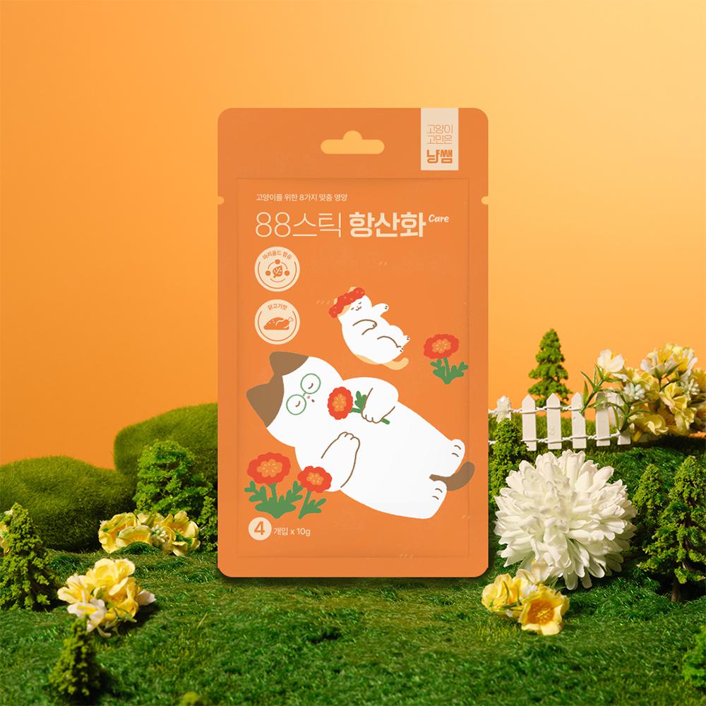 냥쌤 88스틱 고양이 츄르 영양 간식 짜먹는 스틱 항산화케어, 10g, 20개 - 상세 이미지 2