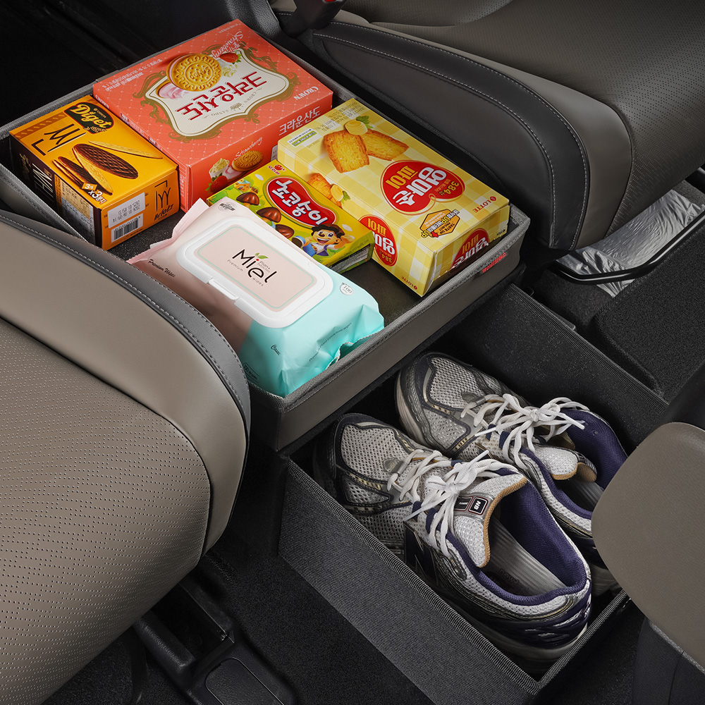 크레이지몬스터 4세대 카니발 KA4 페이스리프트 트렁크 정리함 9인승 전용 차량용 정리함