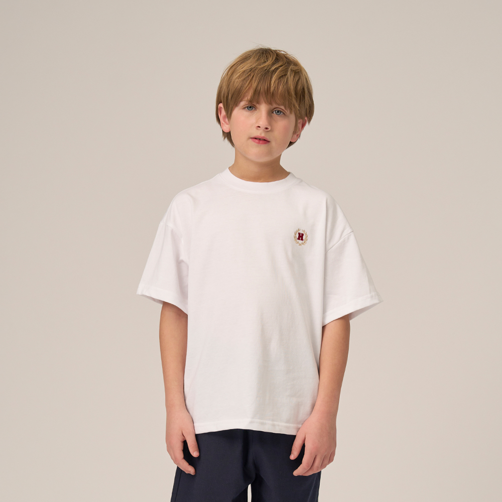하버드키즈 헤리티지 스몰로고 반팔 티셔츠 HJCTHSD24064 - 상세 이미지 2
