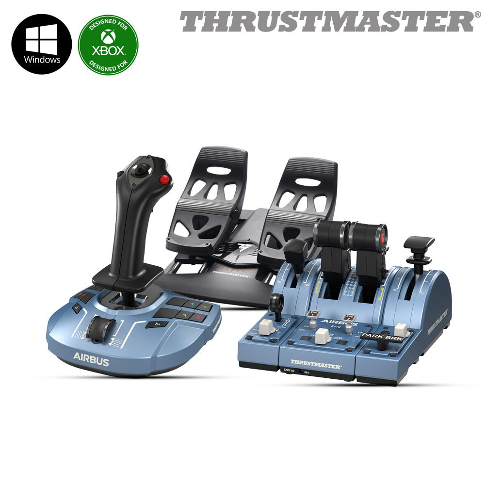 트러스트마스터 TCA SIDESTICK X, QUADRANT, QUADRANT ADD ON, TFRP 비행 게임 장비 풀패키지(PC) - 상품 이미지