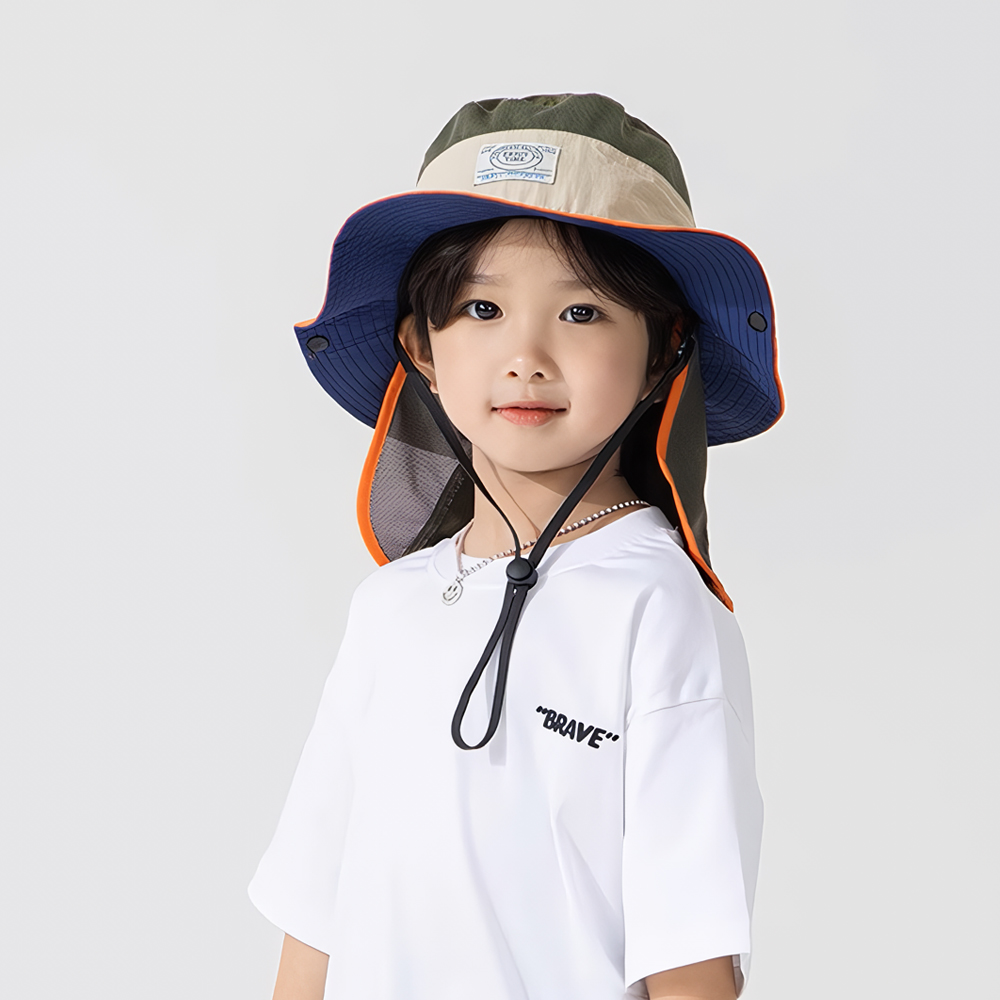 유아 키즈 아동 초등 어린이 벙거지 차양 버킷 햇 캠핑 등산 모자
