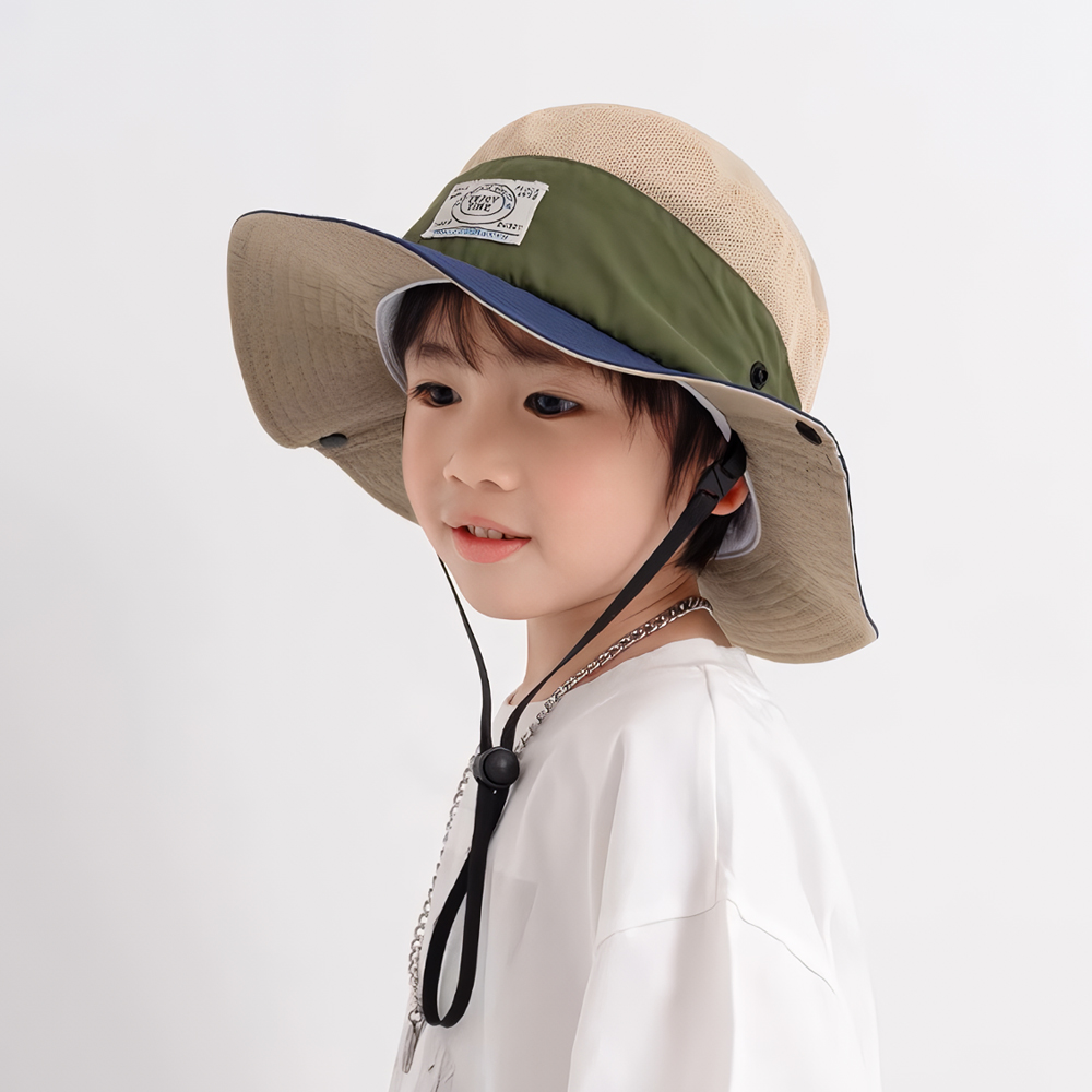 유아 키즈 아동 초등 어린이 벙거지 차양 버킷 햇 캠핑 등산 모자