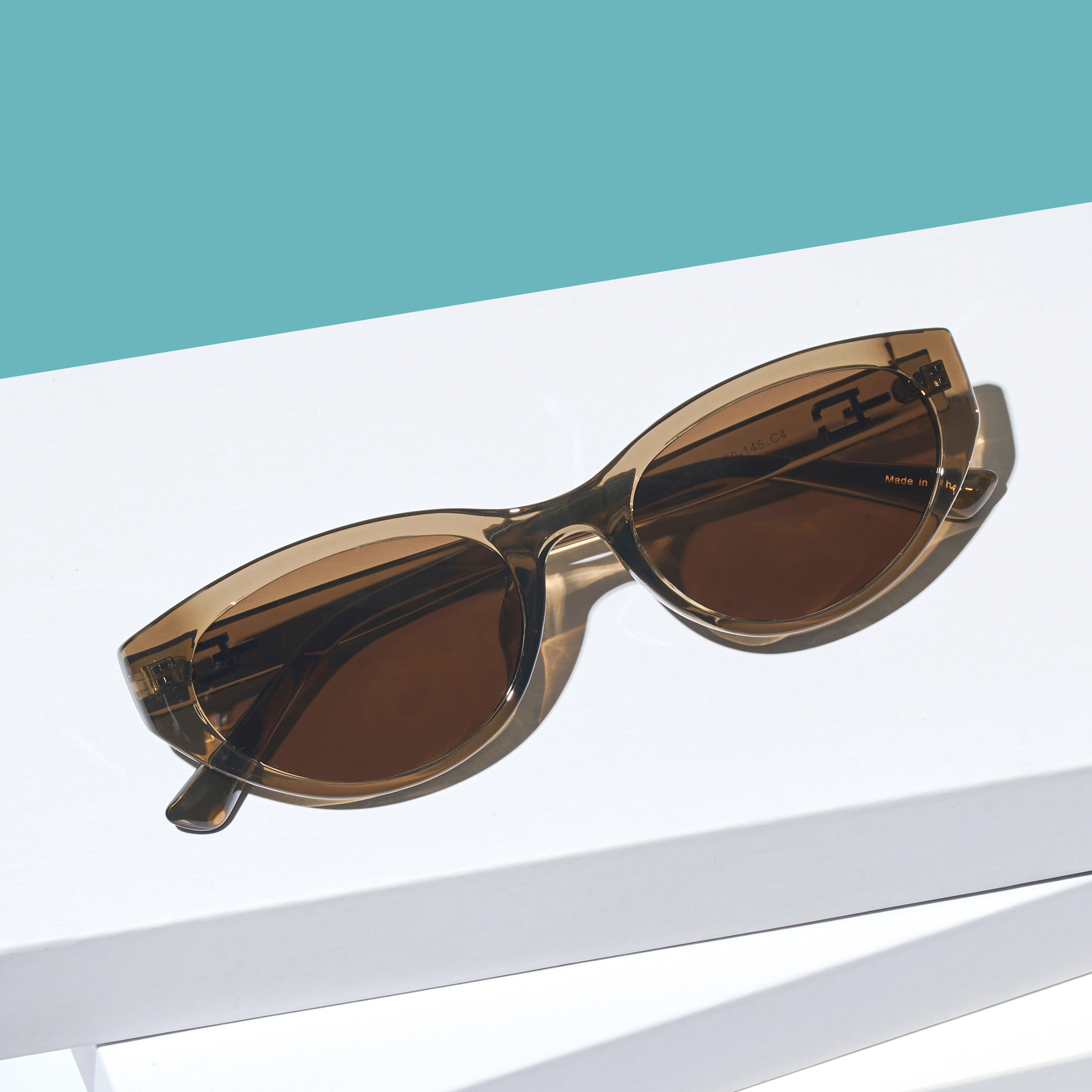 캣츠아이 가벼운 자외선차단 선글라스 블랙 카키 베이지핑크 패션