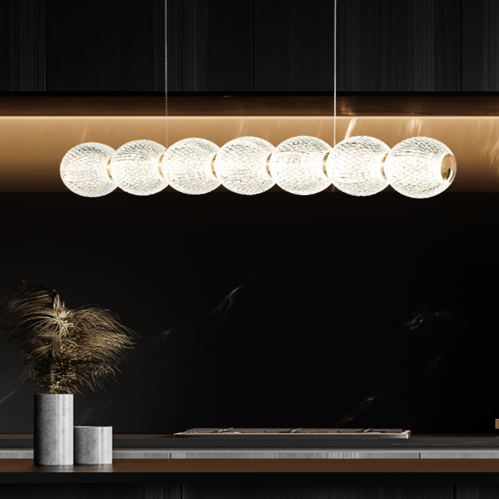 무료+당일발송/KC인증 6인용식탁등 LED 40W 펜던트 부엌 주방 식탁등 골드