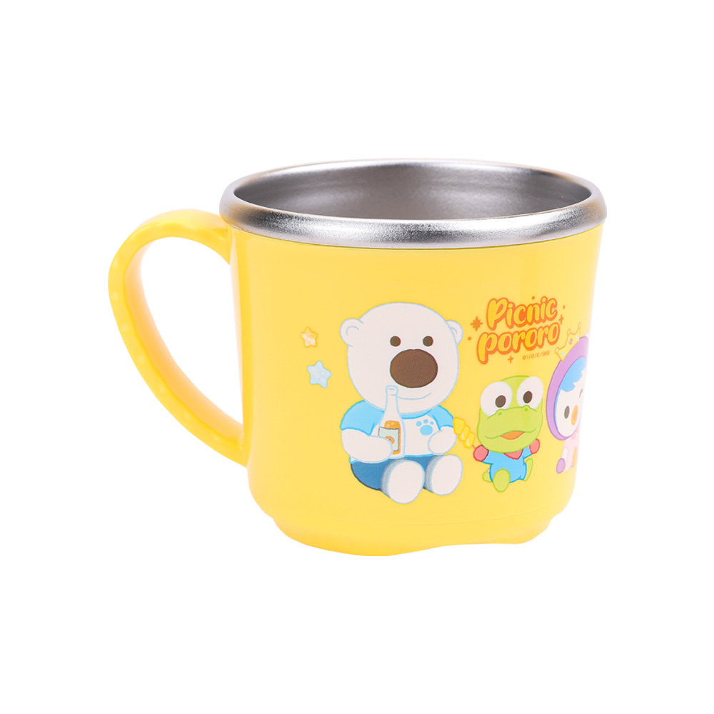 릴팡 뽀로로 논슬립 스텐컵 대 255ml 피크닉 PR8716 유아물컵 양치컵 - 상세 이미지 2