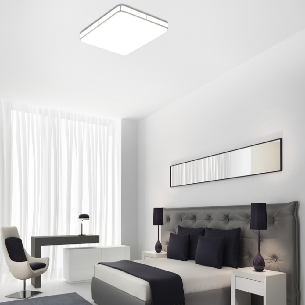 무료+당일발송/KC인증 바리솔 방등 국산 LED 사각 안방등 전등 50W, 주광색 - 상품 이미지