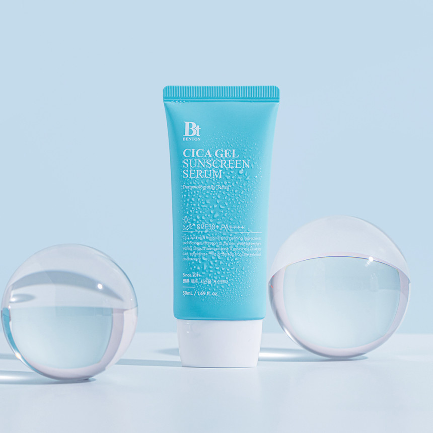 벤튼 시카 수분 선세럼 50mL SPF50+ PA++++ 이지워시선크림 유기자차 비건 물광