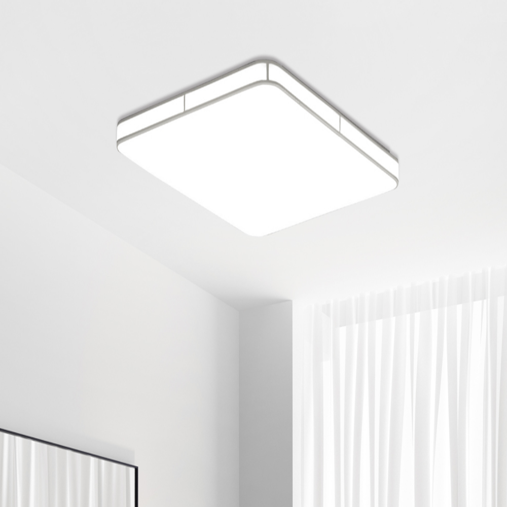 무료+당일발송/KC인증 바리솔 방등 국산 LED 사각 안방등 전등 50W, 주광색 이미지 6