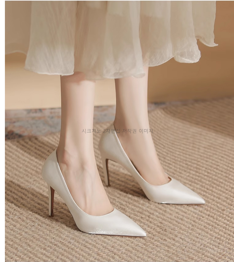 에들리 6cm 9cm 새틴 스틸레토 펌프스 힐 3color 상세 이미지 22