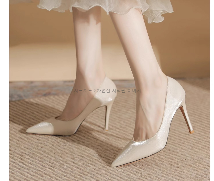 에들리 6cm 9cm 새틴 스틸레토 펌프스 힐 3color 상세 이미지 14