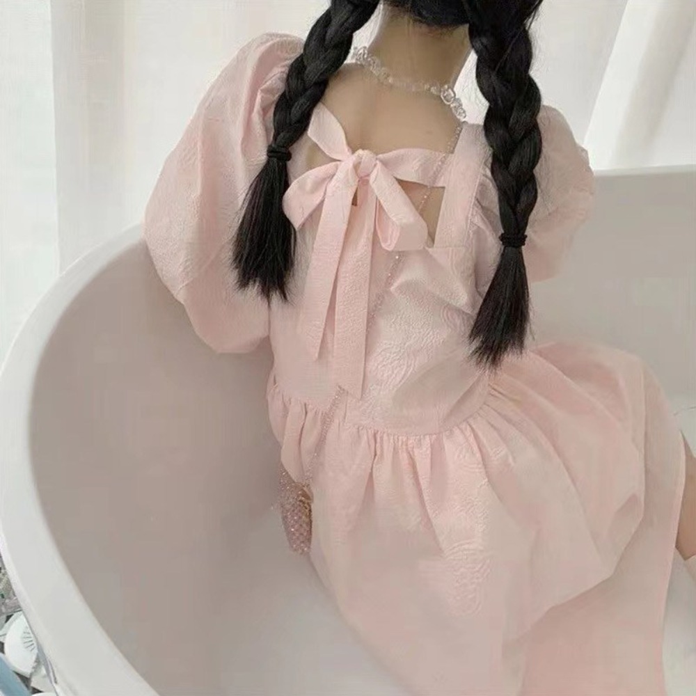 놀라운토요일 태연원피스 러블리 프렌치 옷 패션 의상 멱살 한번 잡힙시다 김하늘 - 메인 이미지