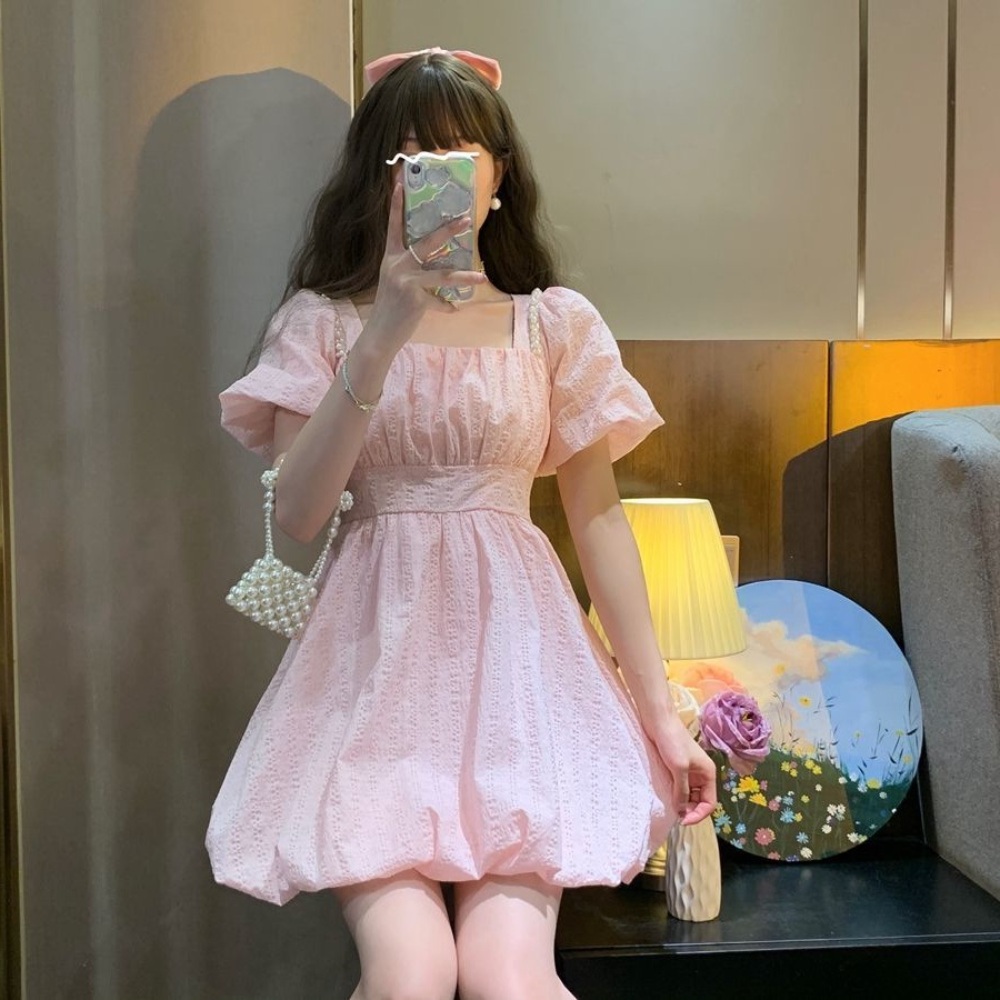 놀라운토요일 태연원피스 퍼프 공주풍 옷 패션 의상 선재 업고 튀어 서혜원 - 상세 이미지 5