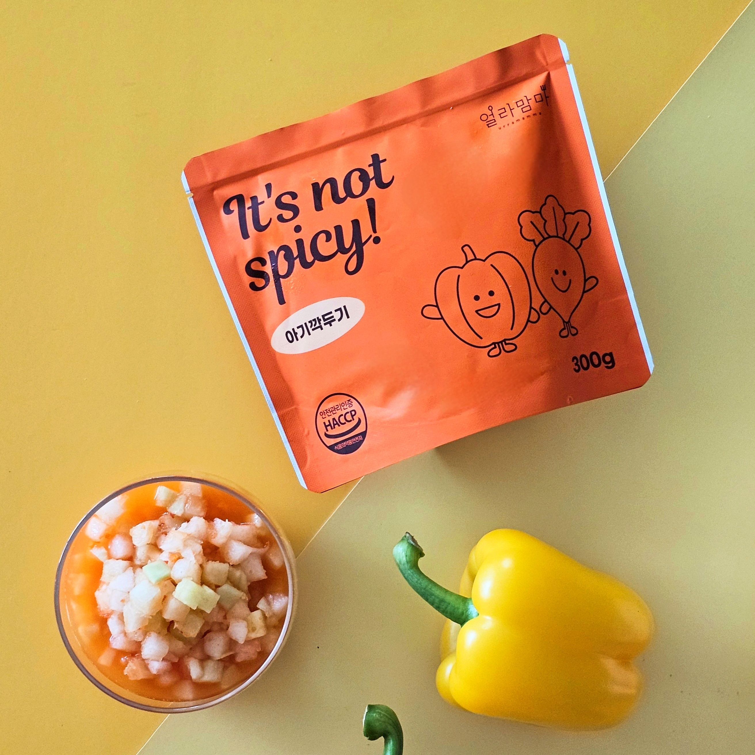 얼라맘마 아기김치 - It's not spicy 깍두기(1,2단계) 제품 이미지