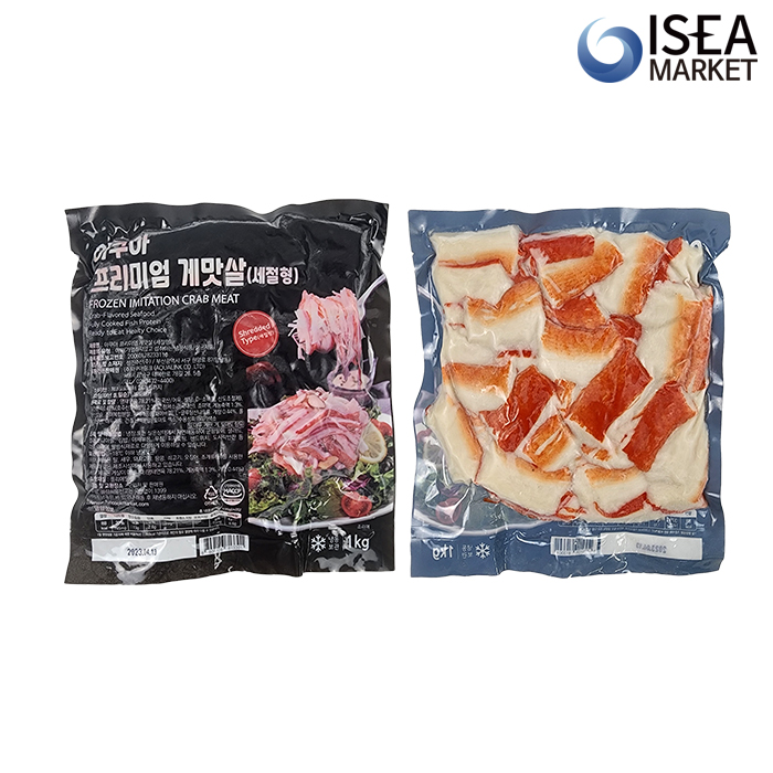 프리미엄 게맛살 1kg 세절형 캘리포니아롤 샐러드 크랩맛살 - 상세 이미지 3
