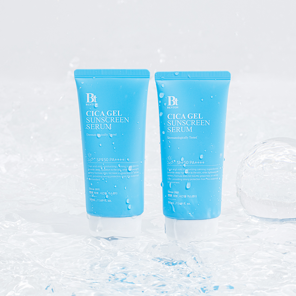 벤튼 시카 수분 선세럼 50mL SPF50+ PA++++ 이지워시선크림 유기자차 비건 물광