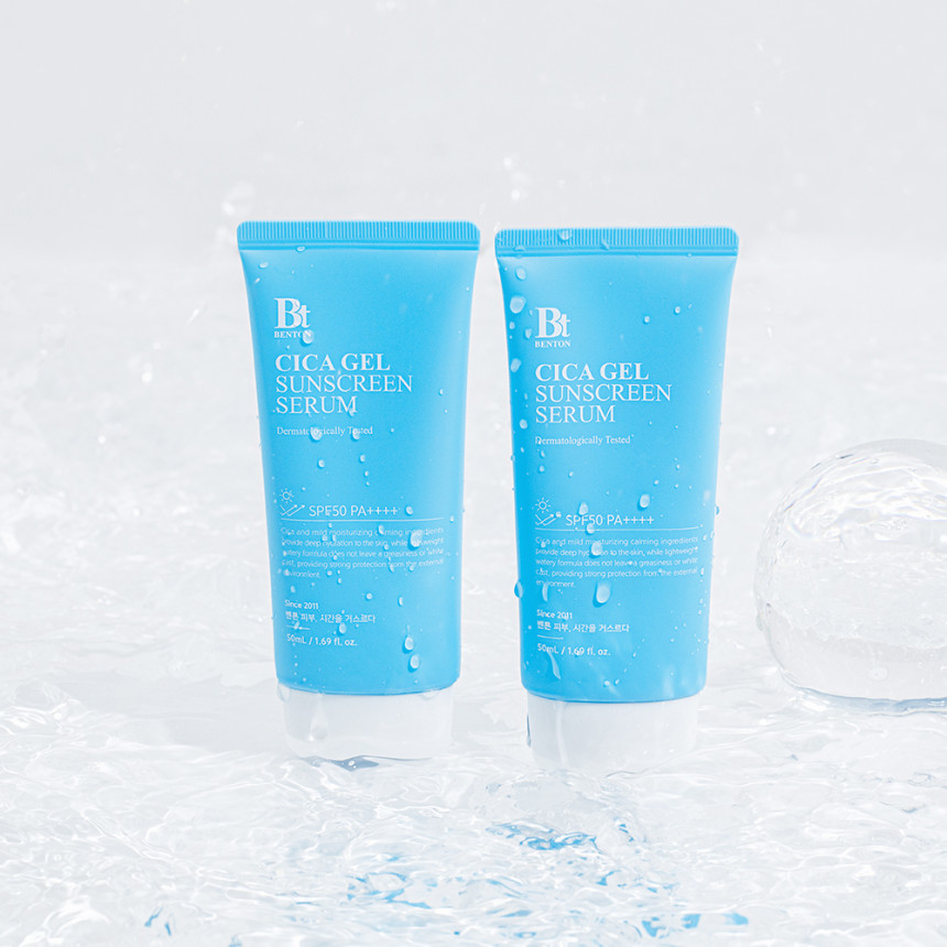 벤튼 시카 수분 선세럼 50mL SPF50+ PA++++ 이지워시선크림 유기자차 비건 물광
